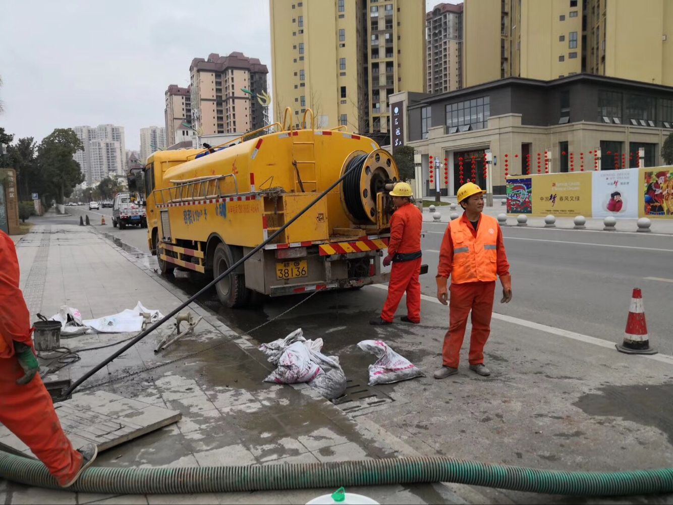 田东排污管道清淤-管道清洗